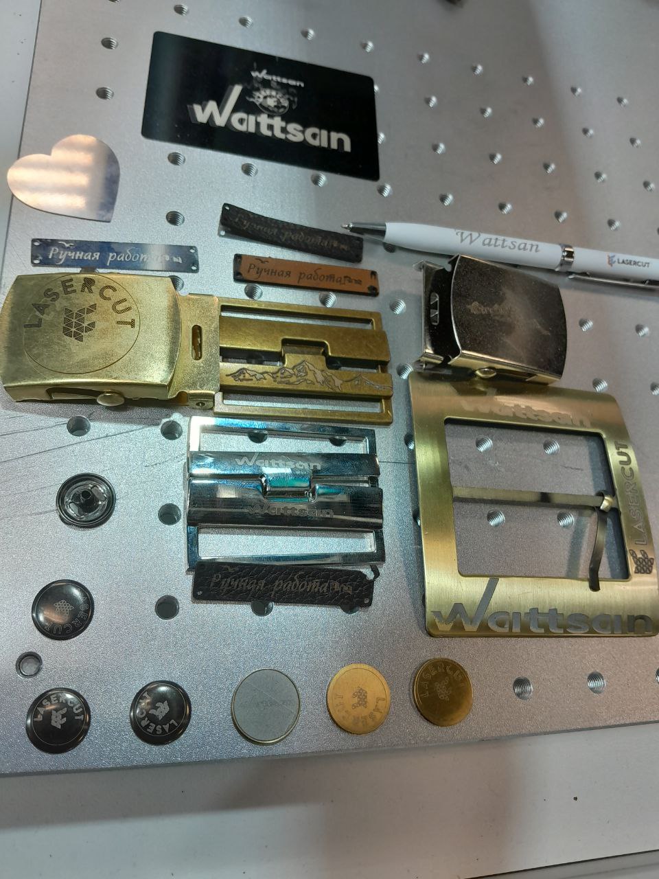 Примеры работы лазерного маркера Wattsan FL TT