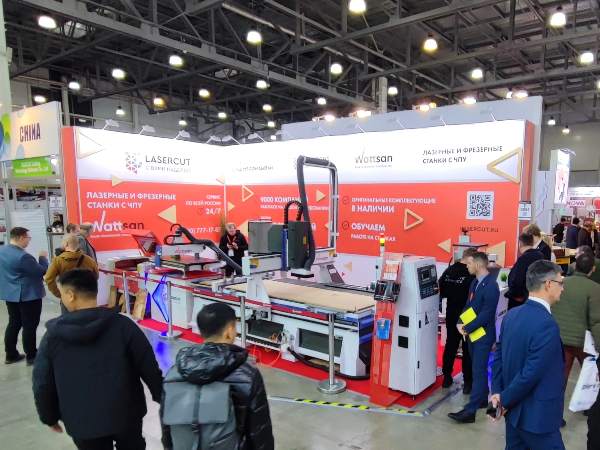 Стенд Lasercut на выставке Woodex 2023