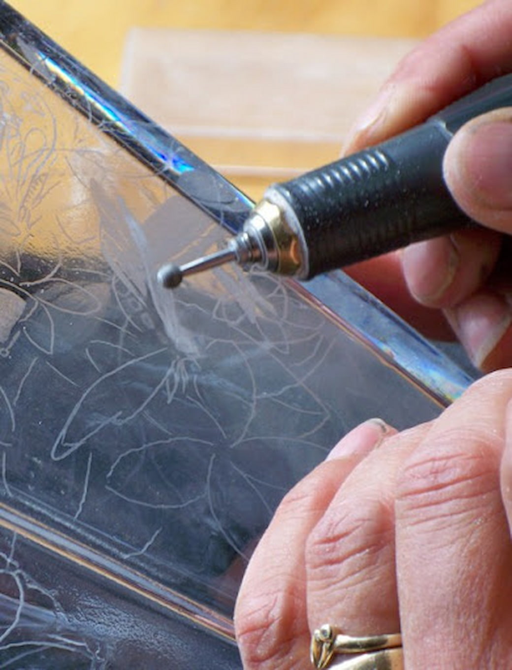 Ручная гравировка стекла