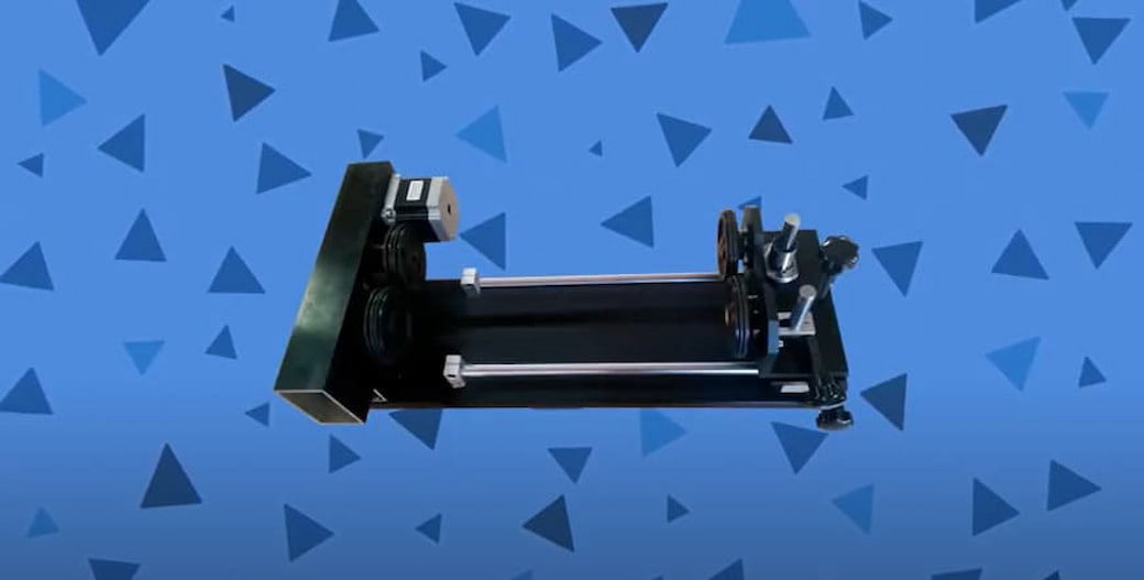 Роликовое поворотное устройство для лазерного станка