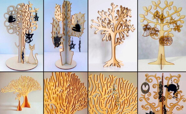 Резка подставок из фанеры