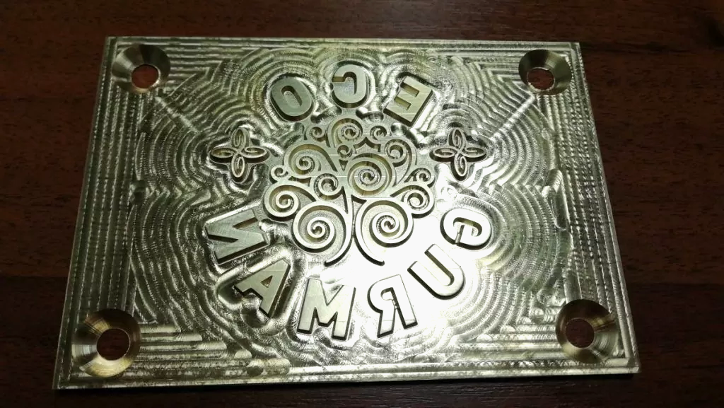 Клише металлическое для тиснения