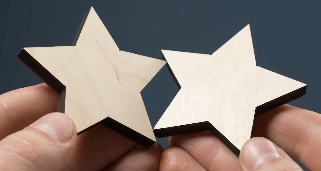 резка фанеры лазером