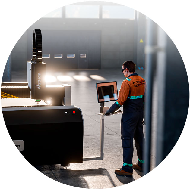 Тест-драйв и сервис станка