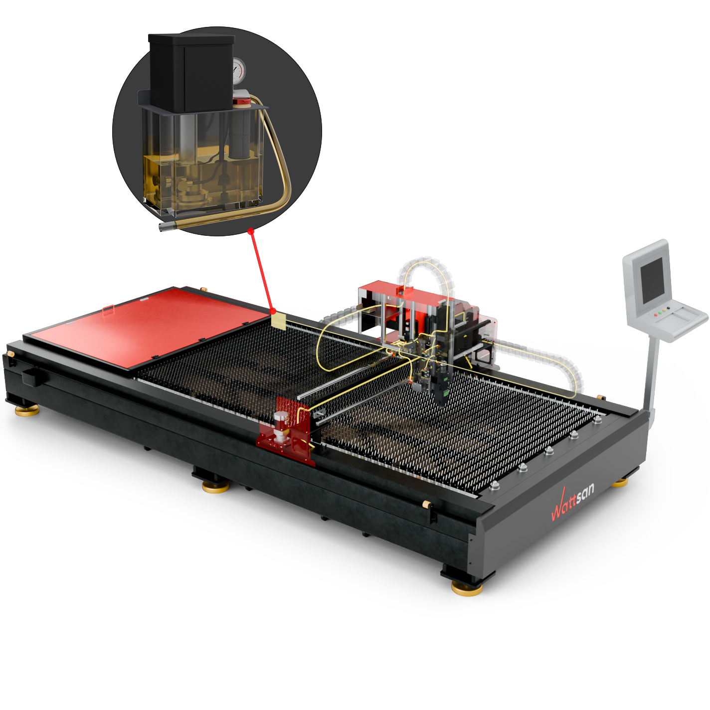 Лазерный станок по металлу Wattsan 1530A