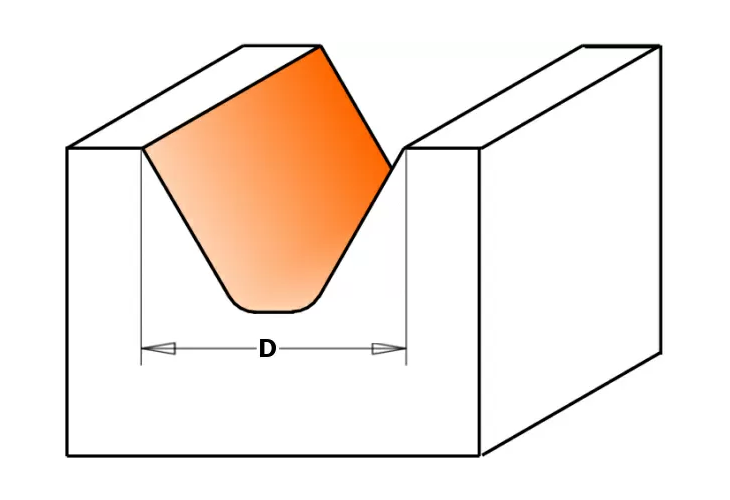 Превью 2 к Фреза концевая CMT для гравирования и декорирования D=25,4 I=19,0 S=6,0