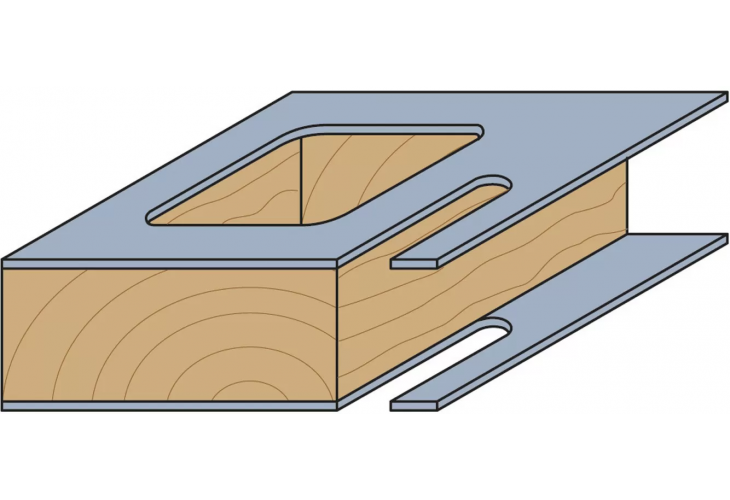 Превью 2 к Фреза концевая CMT прорезная D=6,0 I=18,0 S=6,0 L=70,0