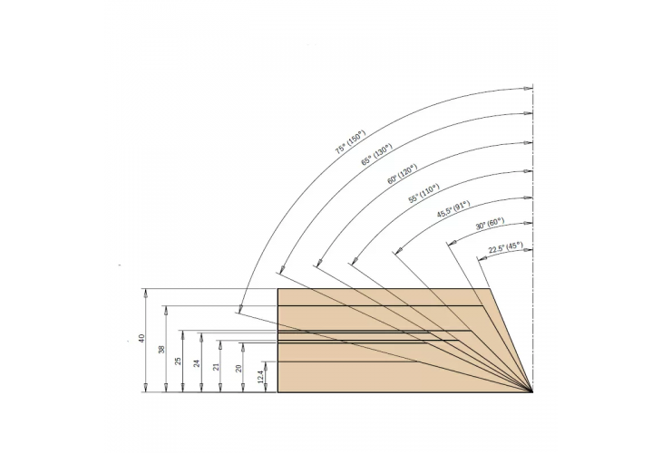 Превью 3 к Фреза концевая V-образная V 120° Z2  S=20  D=87X24X95  RH