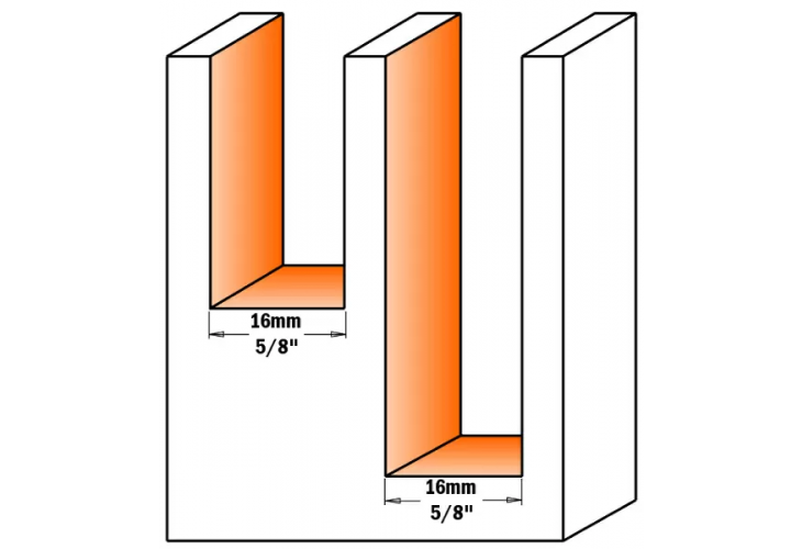 Превью 2 к Фреза пазовая, смен.ножи HM Z2 S=20 D=16x49,5 RH
