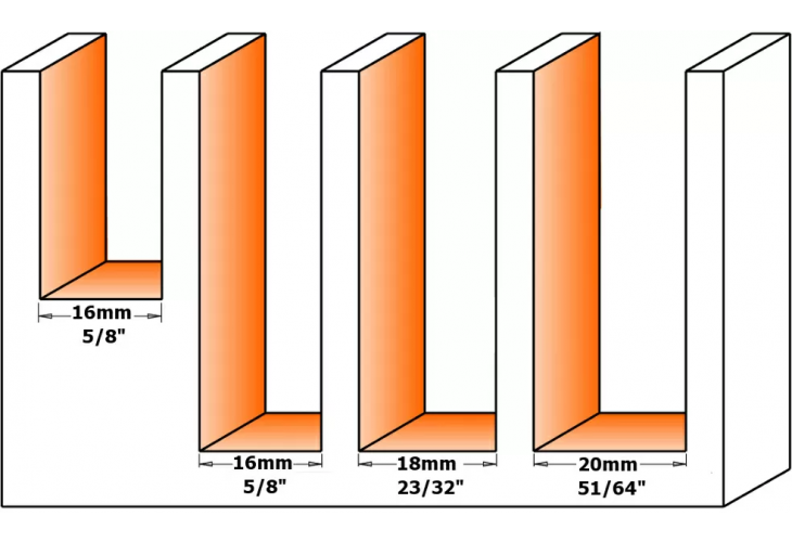 Превью 2 к Фреза пазовая, смен.ножи HM Z1+1 S=12,7 D=15,8x28,3 RH