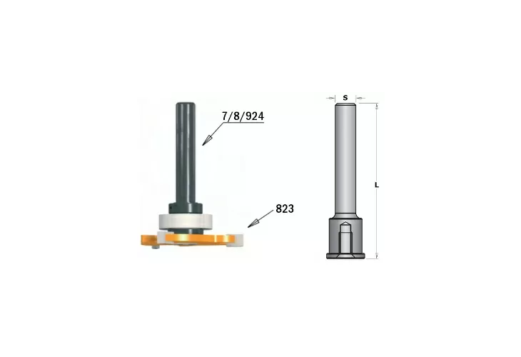 Превью 2 к Державка для фрезы пазовой (винт M5, стоп. кольцо) S=6