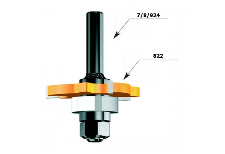 Превью 2 к Державка для фрезы пазовой (подш., гайка) S=12,7
