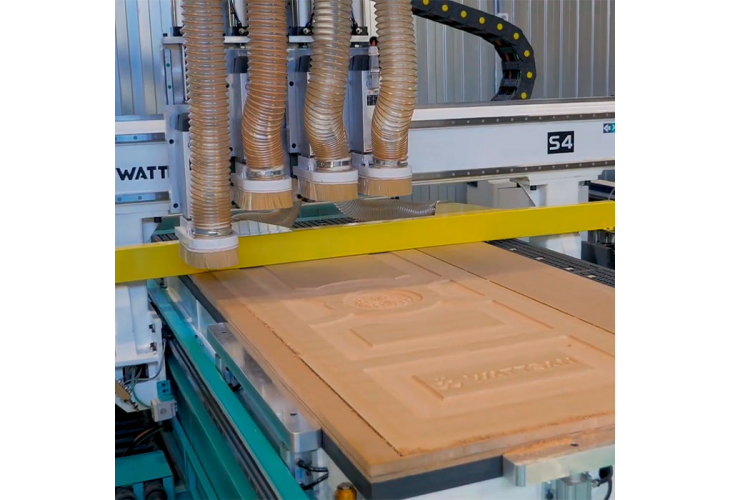 Превью 10 к Многошпиндельный фрезерный станок с ЧПУ с 4 шпинделями WATTSAN M4S 1325