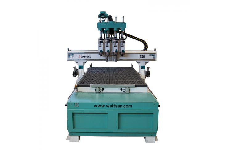 Превью 2 к Многошпиндельный фрезерный станок с ЧПУ с 4 шпинделями WATTSAN M4S 1325