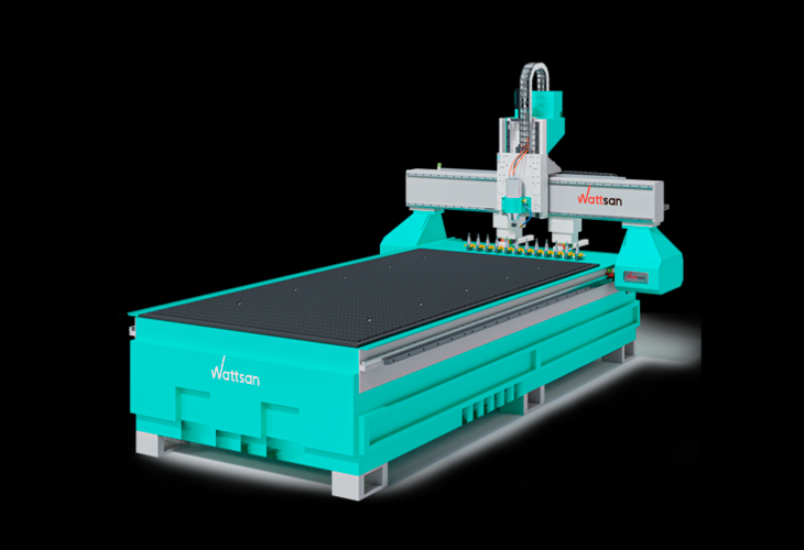 Превью 1 к Фрезерный станок с ЧПУ WATTSAN M5S 1325 со шпинделем с автосменой