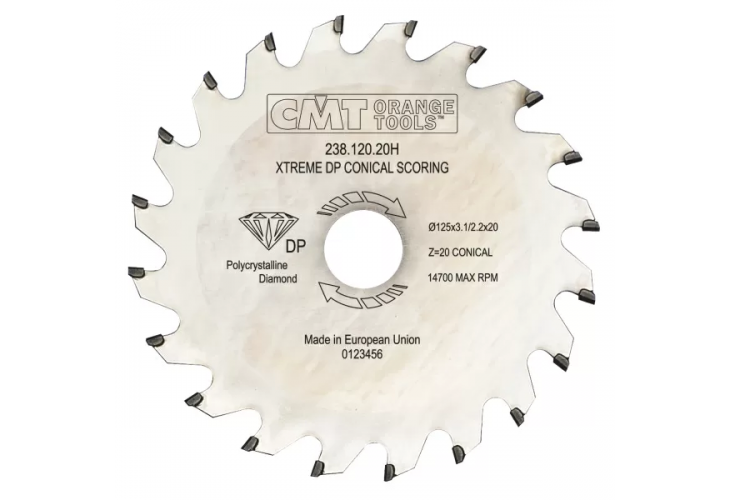 Превью 1 к Диск пильный 125x20x3,1-3,7/ 5° CON Z=20 (DIA)