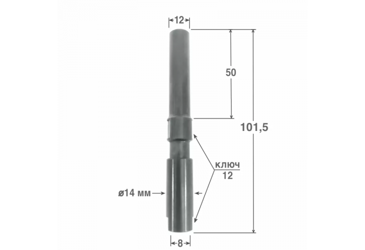 Превью 1 к Удлинитель для фрез  D=8 S=12