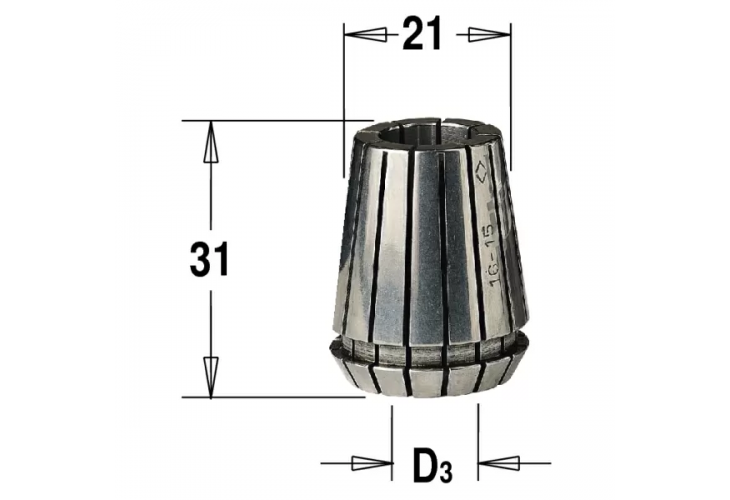 Превью 1 к ER20 D=10 цанга высокоточная