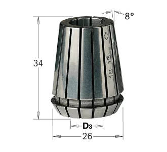 ER25 D=12 цанга высокоточная