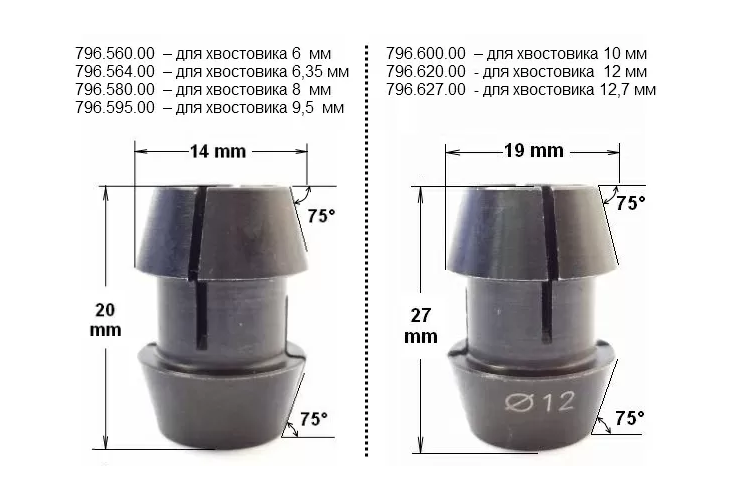 Превью 2 к Цанга D=9,5 для 796.xxx.