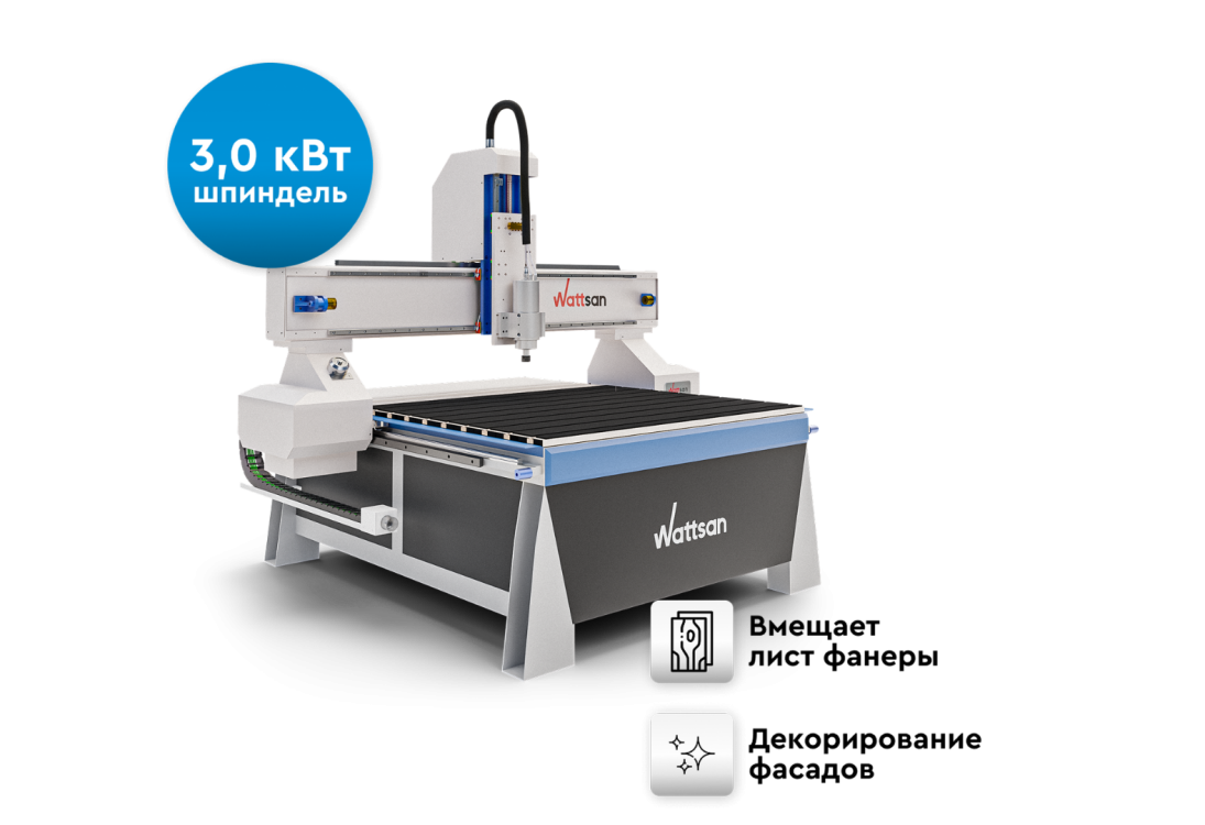 Превью 1 к 3D Фрезерный станок c ЧПУ Wattsan A1 1616