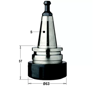 Патрон высокоточный для цанги ER40 S=ISO30/BIESSE RH