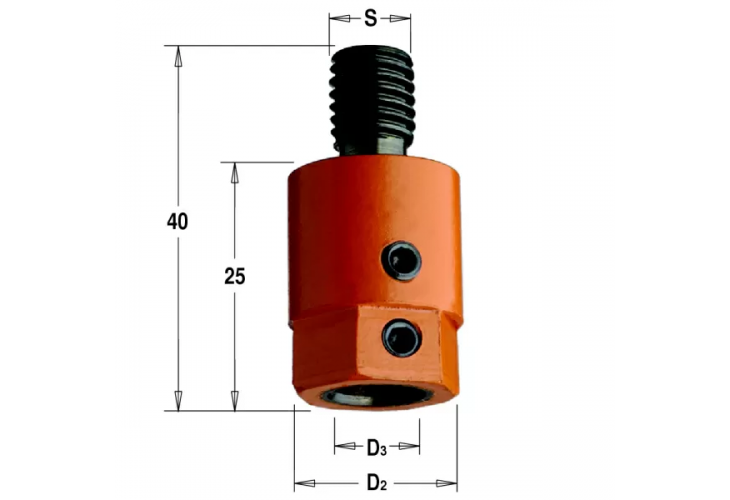 Превью 1 к Патрон для присадочного станка S=M10 D=8 RH