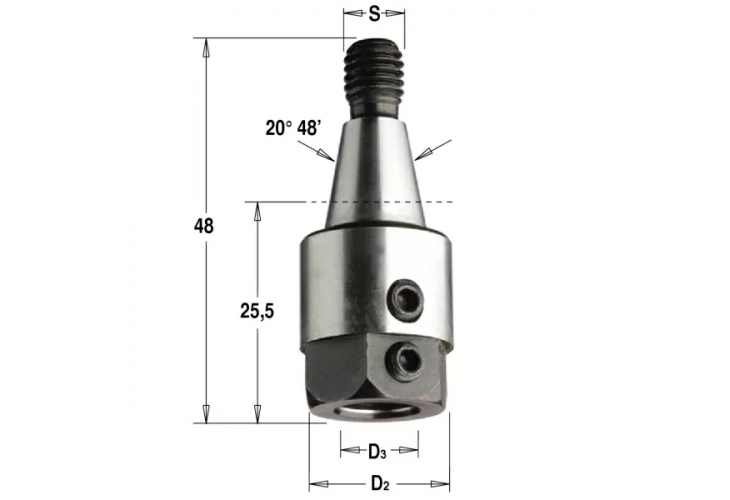 Превью 1 к Патрон для присадочного станка S=M8/20 D=10 RH