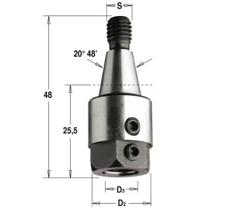Патрон для присадочного станка S=M8/20 D=8 RH