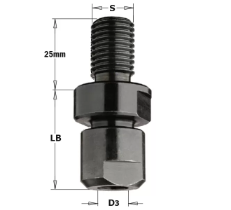 Патрон (без цанги) S=M14x2 для цанг 6-6,35-8-9,5мм