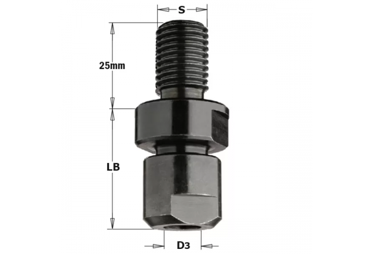 Превью 1 к Патрон (без цанги) S=M14x2 для цанг 10-12-12,7мм