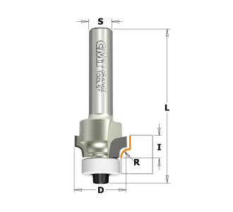 Фреза&nbsp;концевая&nbsp;CMT&nbsp;радиусная&nbsp;D=18,7&nbsp;S=8,0&nbsp;R=3,00