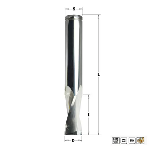 Фреза спиральная для PVC и алюминия S=8 D=6x15x60