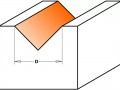 превью 2 к Фреза концевая CMT V-образная D=6,0 I=8,0 S=8,0 L=38,1