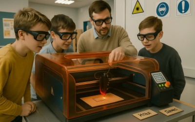 Выбираем станок лазерной резки СО2 с ЧПУ для школы